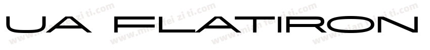 UA  Flatiron ITC TT字体转换